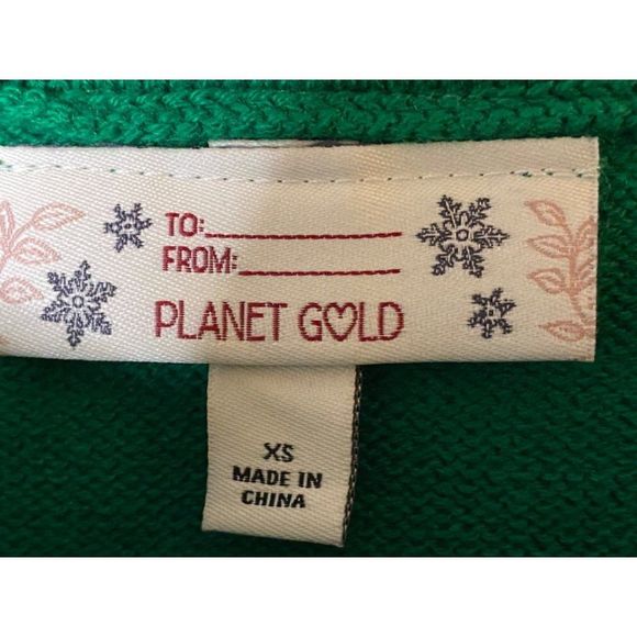 Planet Gold Christmas light up festive skirt Sz XS - Picture 10 of 10